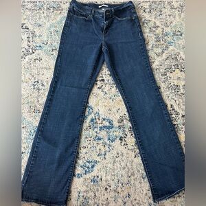 Levi Dark Wash Boot Cut Jeans